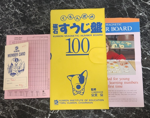 Números magnéticos vintage 1981 1-100 Kumon Japón educación matemáticas aprendizaje temprano - Imagen 18 de 24