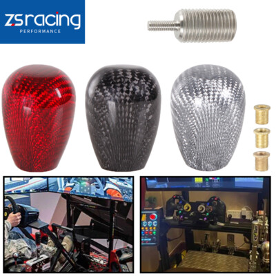 Carbon Fiber Shift Knob with M12x1.25 Adapter For Logitech G27 G29 G920 G2930