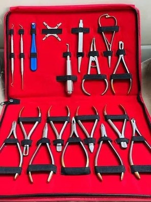 Dental Orthodontic Pliers Kit - Orthodontic Instruments Set - 18 PCS Set
