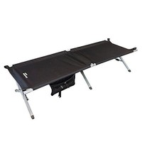 Yellowstone Unisex Serenity Camp Bed, Black, Large Yellowstone Unisex Serenity Camp Bed, Black, Large