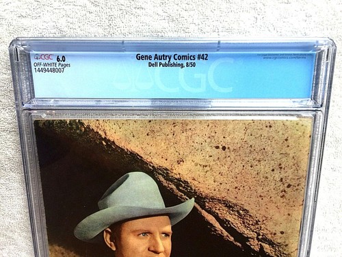 Gene Autry Comics #42 CGC 6.0 OFF-WHT PGS Photocovers Front/Rear Dell Aug 1950 - Bild 8 von 10