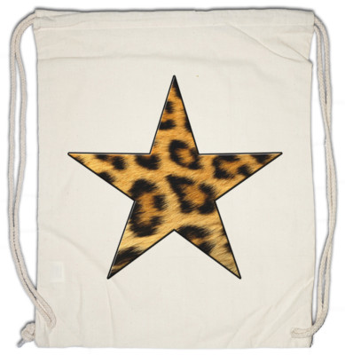 LEOPARD FUR STAR LOGO II Turnbeutel Leo Tattoo Fell Stern Rockabella