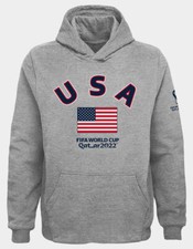 USA FIFA World Cup 2022 Men's Pullover Hoodie - Gray