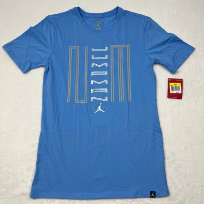 Air Jordan 11 Shirt Men Small Blue Jumpman Short Sleeve Chicago Bulls New S  - Main Image