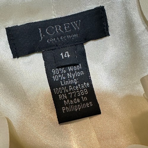 J. Chaqueta Astrid Crew Collection Flores en Cascada Mujer 14 Crema Lujo Boucle - Imagen 8 de 11