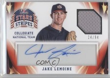 2015 Panini Stars and Stripes Materials Signatures 24/94 Jake Lemoine Auto g6w