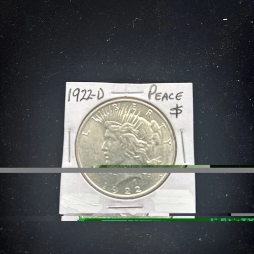 1922-D Peace Silver Dollar $1 BU Uncirculated 90% Silver