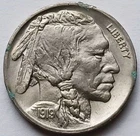 1919 Buffalo Nickel - Ch BU w/ spots, Better Date 5C coin