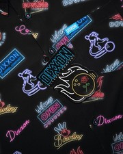 Dixxon Flannel Co Big Ern Bowling Alley Neon Lights Short Sleeve Party Shirt
