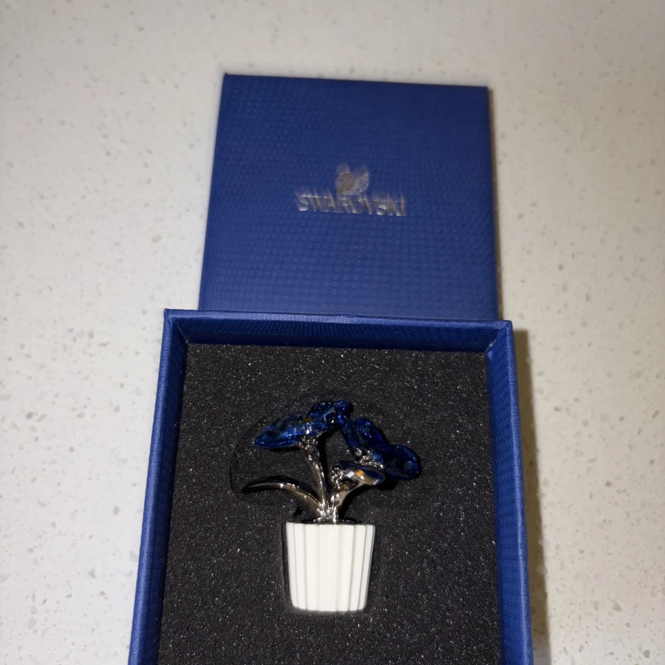 NIB Swarovski Crystal SCS Figurine  Forget Me Not - Image 2 of 3