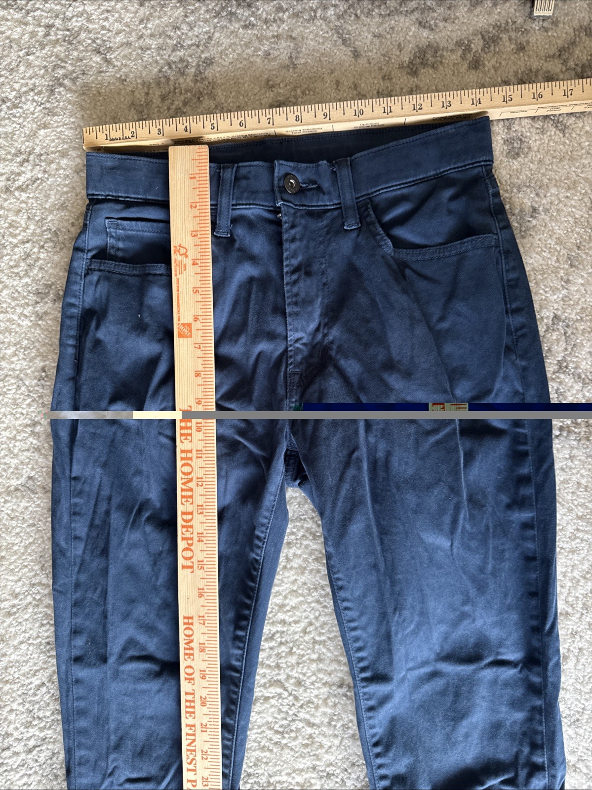 Uniqlo Men’s Ultra Stretch Color Jeans Skinny Tapered Mid-Rise Blue Small- 27-30 thumbnail 7