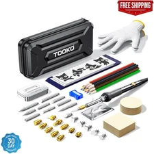 96Pcs Wood Burning Kit Professional Wood Burner Pen Tool Creative Tool Set Adj