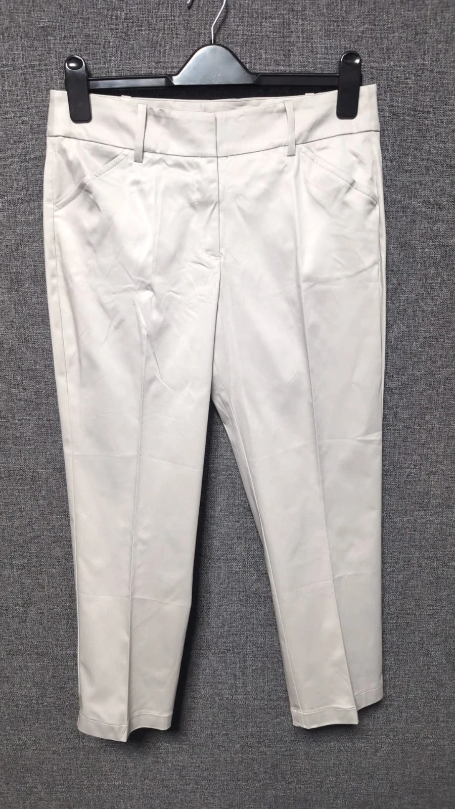 Karen Cole Stone Cropped Capri Pants Uk 10 RRP £116 LN063 YY 21