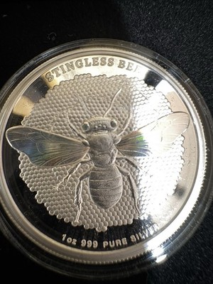 2026 Native impressions  stingless bee  1oz .999 silver Mintage of 1000  