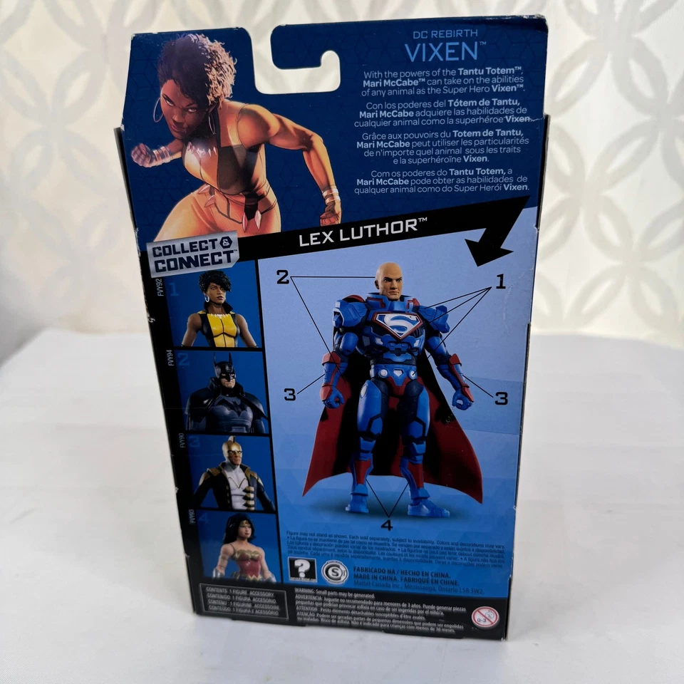 DC Multiverse VIXEN Action Figure Lex Luthor Torso Rebirth Series by Mattel 2018 - Image 3 of 4