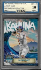 2024 Bowman Chrome U Jaxson Dart #BK-17 Big Kahuna Graded FCGS 10 GEM MINT