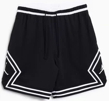 Nike Jordan Diamond Shorts Mens Dri Fit Black White Basketball HF9910 010  NEW