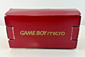 Nintendo Game Boy Micro Famicom Version Mario 20th Box Manual AC Adapter Pouch