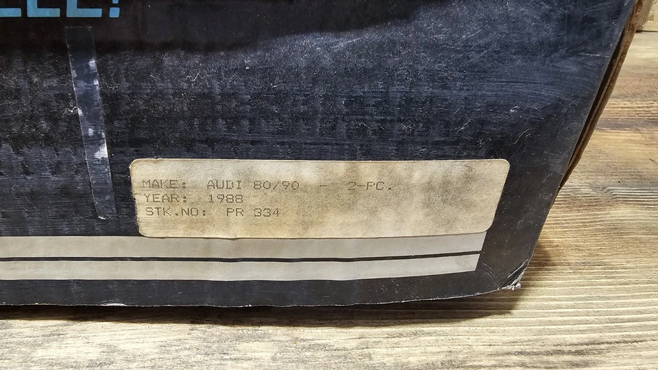 Máscara sujetador protector de cuero negro Colgan Customs vintage nueva de colección para Audi 80/90 1988 Foto 3 de 4