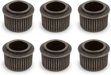 StewMac 3/8" Conversion Guitar Tuner Bushing, Round, Relic Nickel, Set of 6