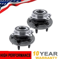 Pair 4WD Front Wheel Bearing Hub for 2019-2022 GMC Sierra Chevy Silverado 1500