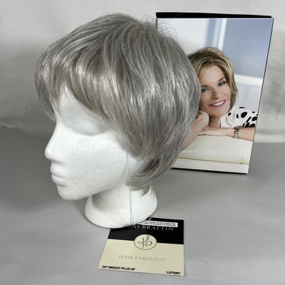 Toni Brattin Wig 347 SNAZZY Plus Size HF ''Light Gray'' Pixie Cut MSRP $129