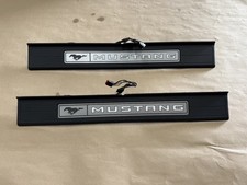 2015-2023 Ford Mustang My Color Sillscuff Plates Interior Trim Black - Oem 2015-2023 Ford Mustang My Color Sillscuff Plates Interior Trim Black - Oem