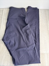 Pantalón de tiro alto Lululemon Wunder Train 28 bolsillos púrpura atmosférico talla 6 ¡EXCELENTE ESTADO USADO!