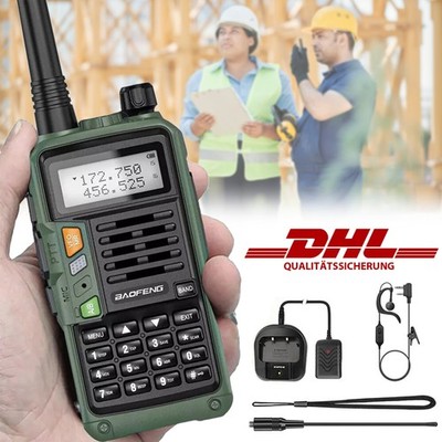 10W 128CH UV-S9 Baofeng Walkie Talkie Sprechfunkgeräte UHF / VHF Handfunkgerät