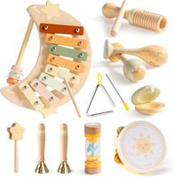Kinder Musikinstrumente Holz Set 11-Teilig FüR Kinder Ab 1 Jahr Musikspielzeug G
