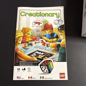 Lego Creationary Game 3844 ~ 100% Complete ~ with Manual, Box and Ziplock Pieces