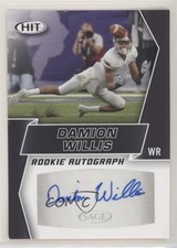 2019 Sage Hit Premier Draft Rookie Auto Black Damion Willis #A82 Auto 0q3