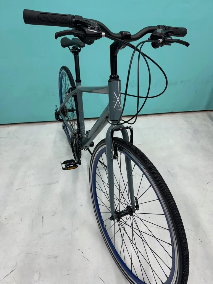 Mens Hybrid Bicycle 700C ALUMINUM SHIMANO - GREY LOCO CYCLES - Image 3 of 4