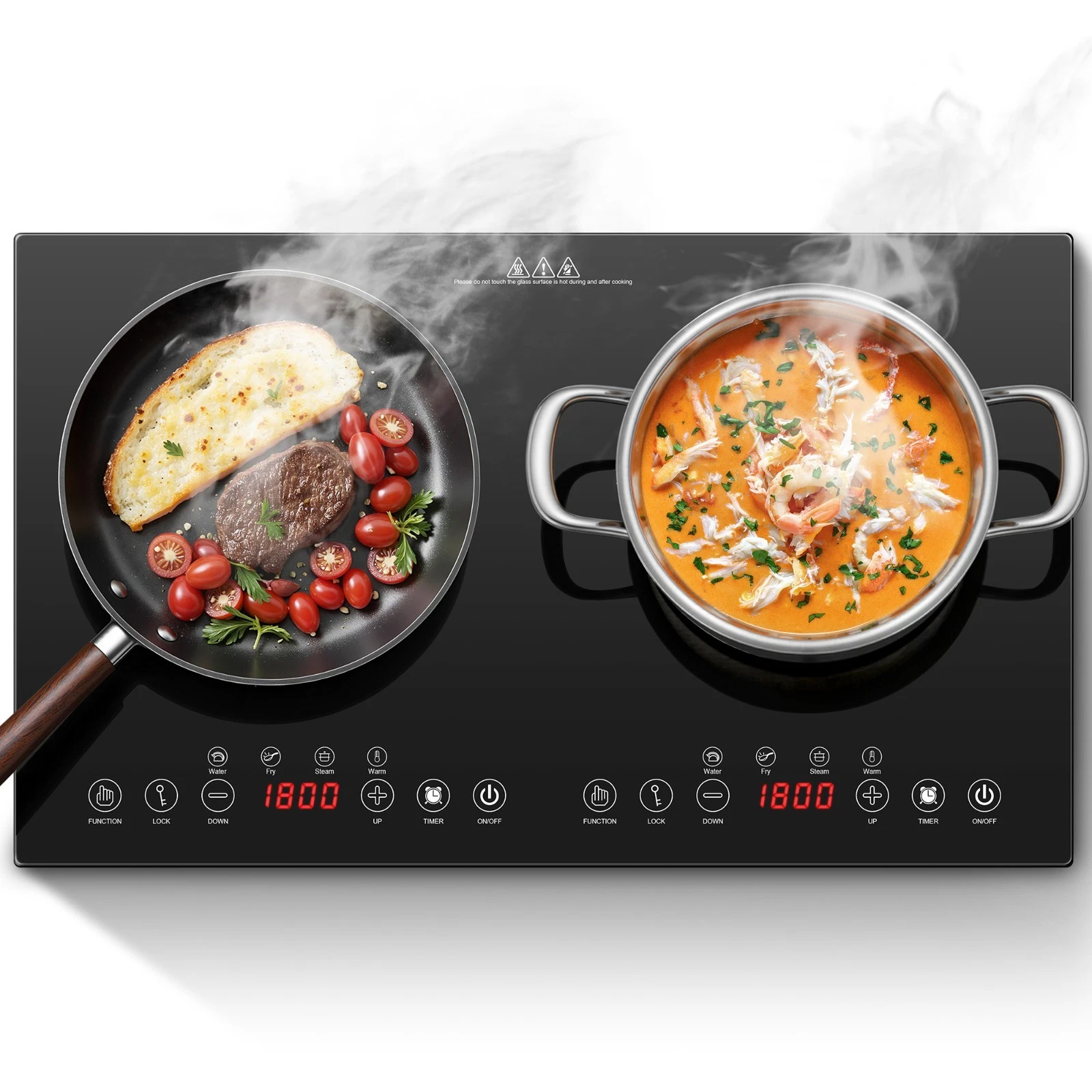 Portable Induction Cooktop 2Burner-1800W Ultra Thin Design, Sensor Touch Control
Opens in a new wind
