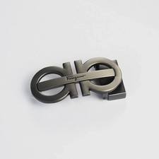 Ferragamo Men's Belt Buckle, for 1.38 "Wide Leather Belts - gunmetal gray