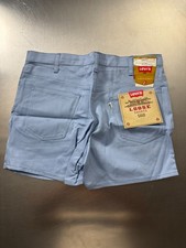 Vintage Deadstock Levi's 560 Shorts Light Blue Tag W36 100 Cotton Made in USA