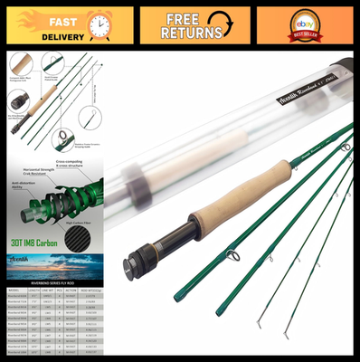 Lightweight IM8 Graphite Fly Fishing Rods 0-8wt, 6-10ft, Medium Fast Action, Riv | eBay Lightweight IM8 Graphite Fly Fishing Rods 0-8wt, 6-10ft, Medium Fast Action, Riv | eBay