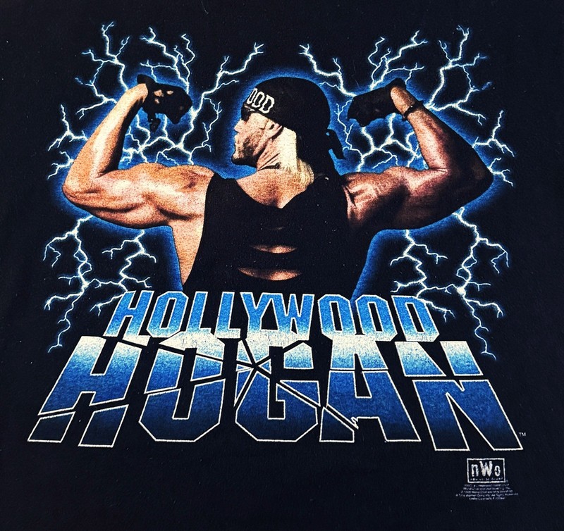 Vintage 1990 Hollywood Hulk Hogan Shirt L WCW WWF WWE NWO Very Rare