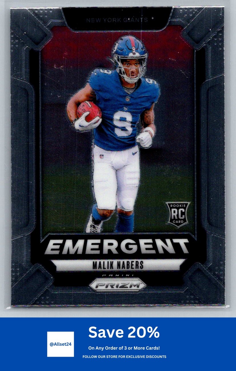 2024 Panini Prizm #6 Malik Nabers Emergent New York Giants I47