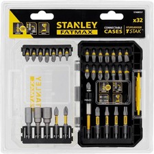 Stanley 32 Piece Mixed Torsion Screwdriver Bit Set - STA88557-XJ