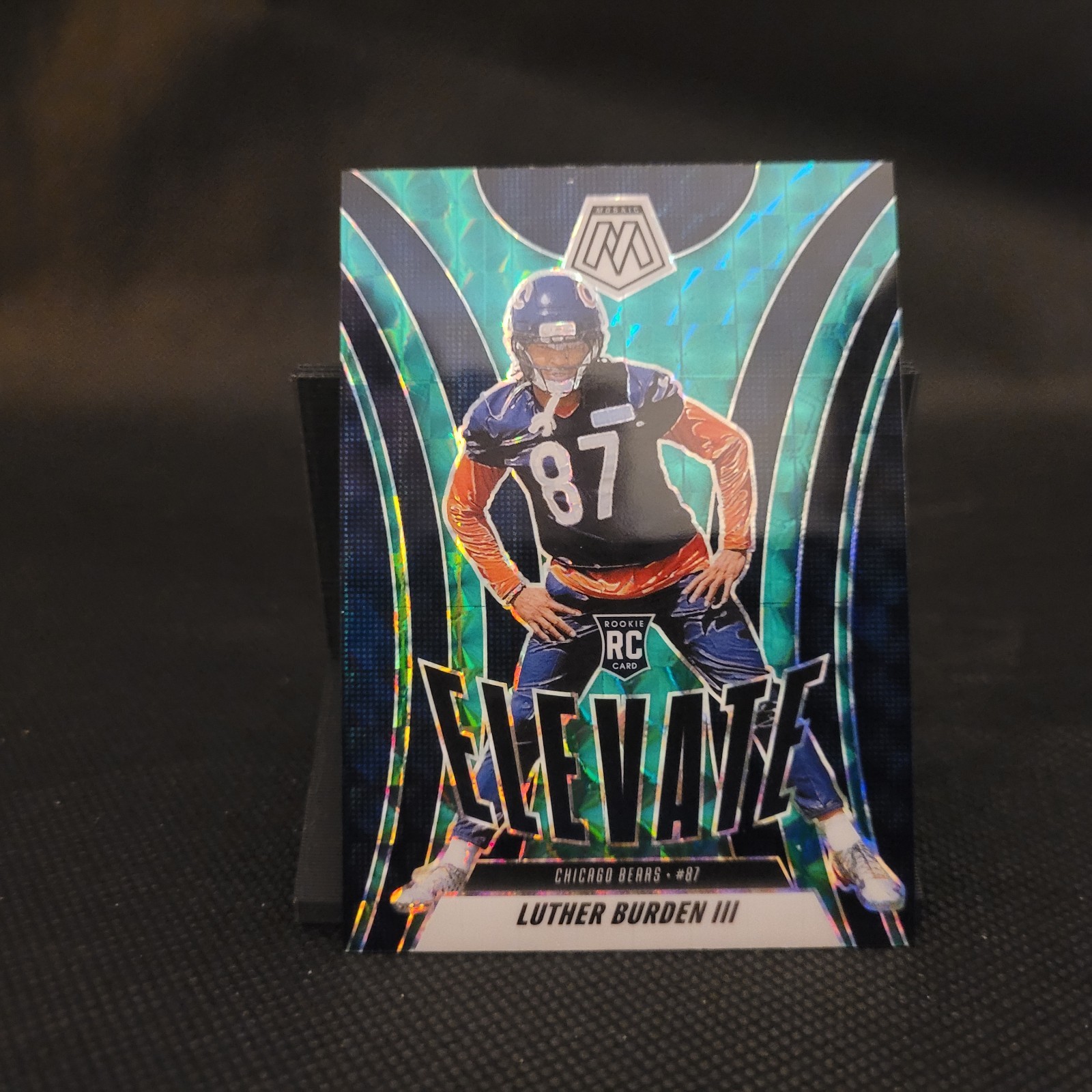 2025 Panini Mosaic - Elevate Luther Burden #7 Green Mosaic Prizm (RC)