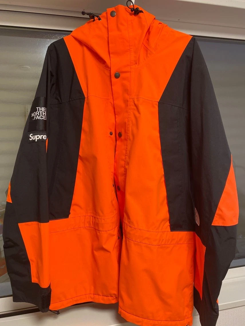 Veste légère de montagne Supreme / The North Face orange puissant