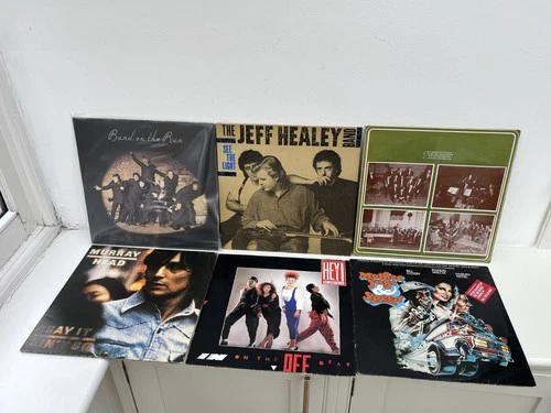 PAUL MCCARTNEY & WINGS-BAND ON THE RUN + POSTER, JEFF HEALEY, MURRAY HEAD VINYLS