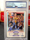 Fleer 1990 Magic Johnson #93 Lakers Hard Signed Auto PSA/DNA