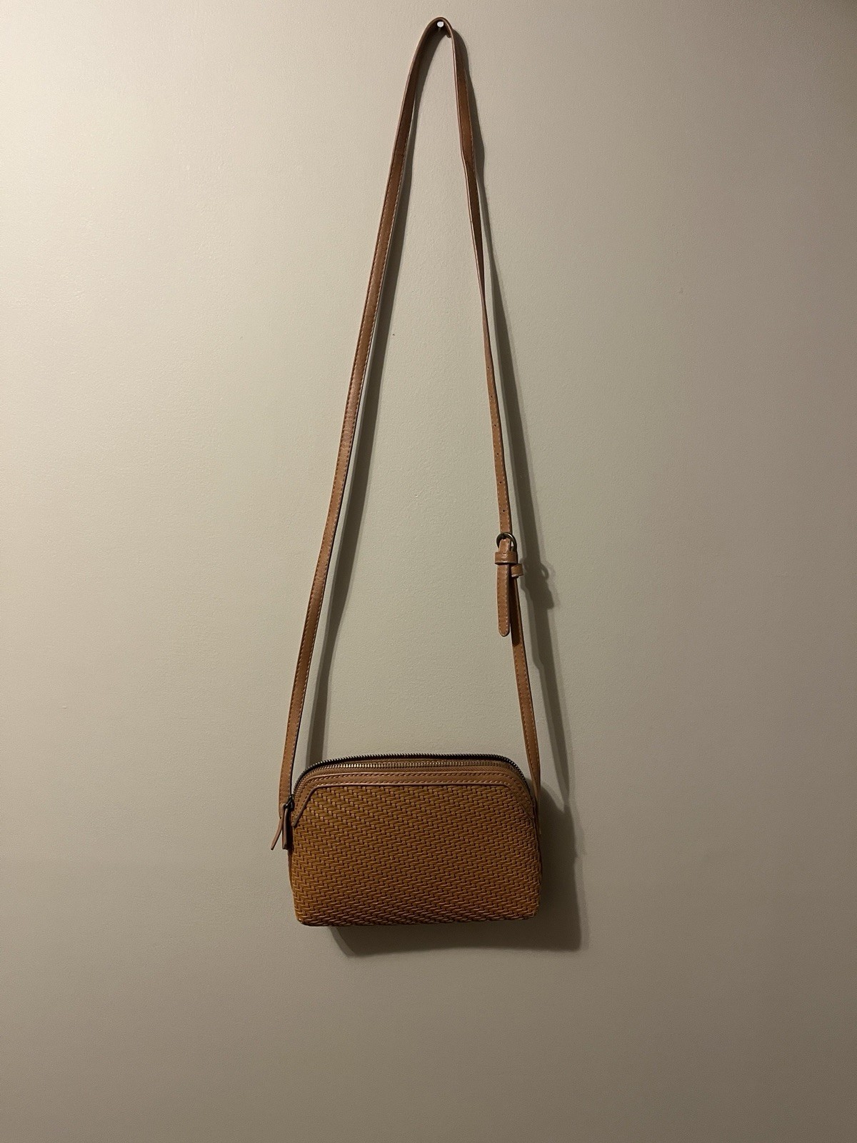 Universal Thread Goods Co. Light Brown Crossbody … - image 1