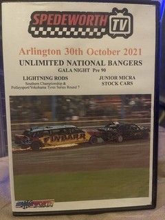 Banger Racing DVD Unlimited Bangers Gala Night Pre 90 Arlington 2021
