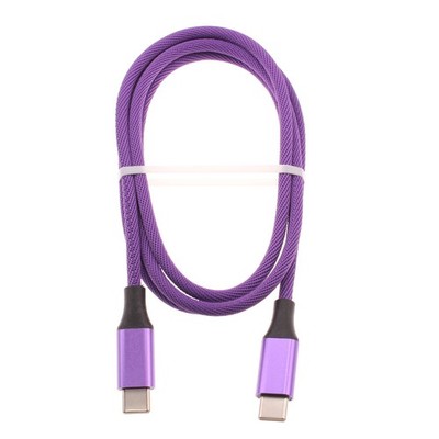 For Moto G/G Power/G Play/Edge/Plus/Stylus- Purple 3ft PD Cable Type-C to USB-C