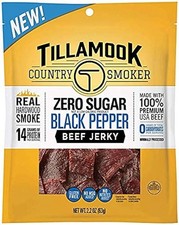 Tillamook Zero Sugar Black Pepper Beef Jerky