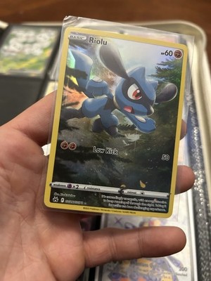 Pokémon Riolu GG26/GG70 Full Art Holo Ultra Rare Crown Zenith Galarian Gallery