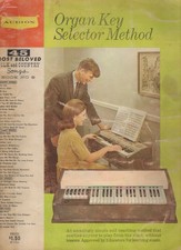 Audion Organ Key Selector Method 45 Most Beloved Folk and Country Songs Book N..